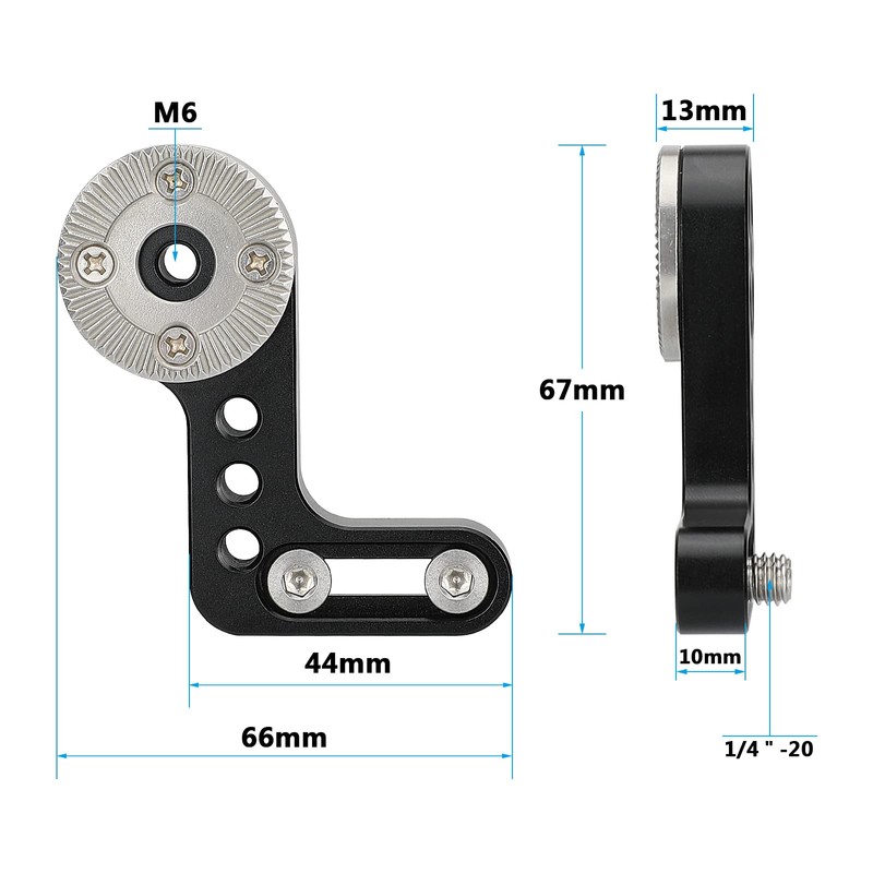 CAMVATE L Type Rosette Extension Assembly M6 Threaded Hole Connector