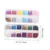 Mikinona 2 Sets Glitter Paillette Manicure Sequins 3d Glitter Confetti