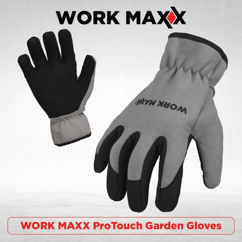 WORK MAXX Thorn-Proof Gardening Gloves – Heavy-Duty Protection for Roses,