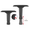 Replacement Adjustable Arms Armrest Pair Upright Bracket with Pads Fits