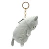 Yamani Tsumamikko 11640 Zippered Mascot Amemori-kun Approx. 4.7 x 2.6