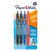Paper Mate Gel Pen, Profile Retractable Pen, 0.7mm, Assorted, 4