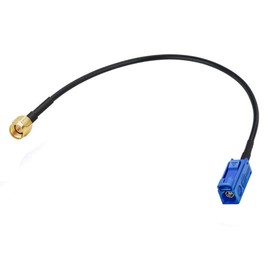 supmory Vehicle Car GPS Antenna Adapter Cable SMA Male to Fakra Z Female Blue Coaxial Pigtail Cable 15cm 6 inch
