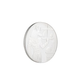 Ancient Egypt Coin Anubis the Protector Egyptian Silver Colour Collectable & Commemorative Art Crafts Decoration for Souvenir Gift Collectors