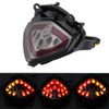 MZS Motorcycle Tail Light, LED Integrated Turn Signal Blinker Clear