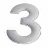 Romak SNN03 Stainless Steel Numeral Stick On, Number 3, 75