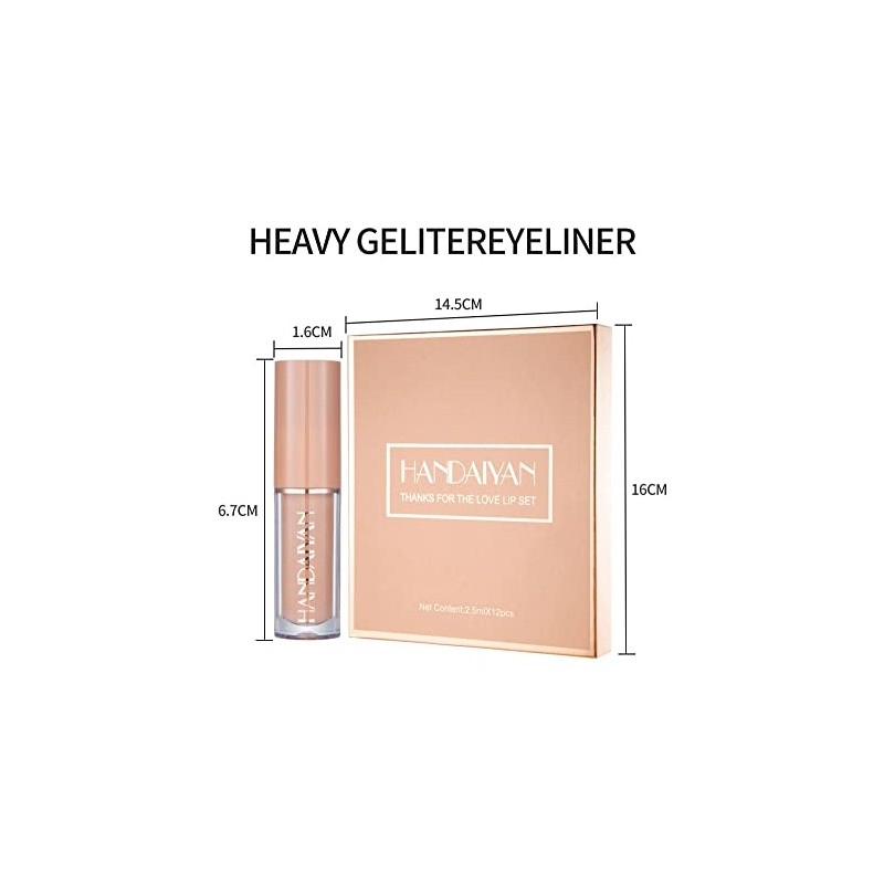12 Colors Matte Nude Lipstick Set Velvety Long Lasting Non-stick