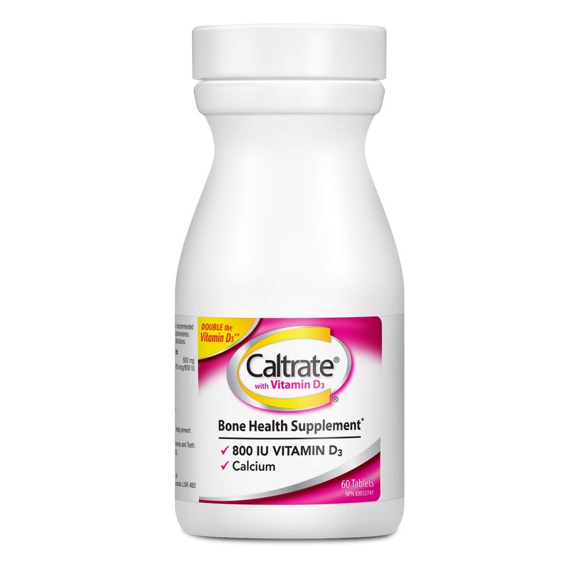 Caltrate with Vitamin D3 (60 Count) 600 mg Calcium, Vitamin