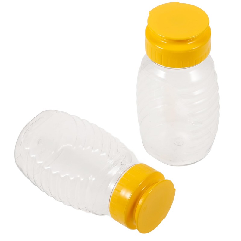 Kisangel Sets Multi-Purpose Squeeze Bottles Honey Jars Dispenser for Condiments
