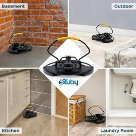 eXuby 180 Degree Mouse Trap (2-Pack) Designed to Catch More - Open Design Allows for Easy Setup & Cleanup by Rinsing & Reusing - Highly Durable - Clean Kill & Doesn't Capitate