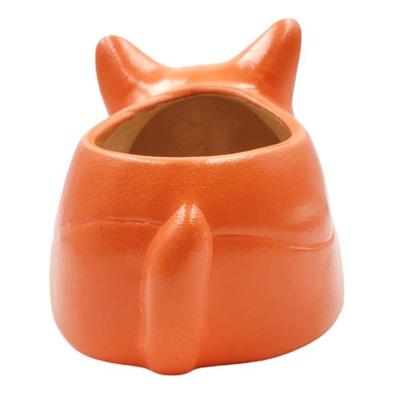 Muna Maceta Cerámica Esmaltada Animales Cactus Suculenta Decorada