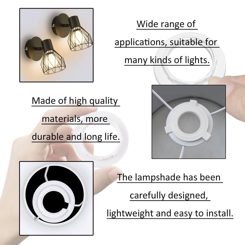 22Pcs Set Lampshade Reducer Ring,Lamp Shade Reducer Ring Lamp Shade