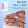 24 Pcs Dreamy Maiden Short Press-On Nails – Eco-Friendly Soft-Gel