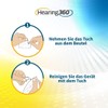 Hearing360 30 Cleaning Wipes for Hearing Aid Hygiene Wipes in