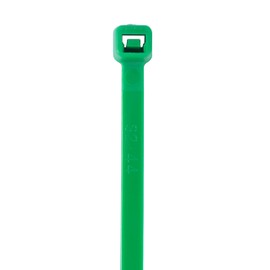 SecuriTie CT8-50100G Cable Ties, 8 Inch., 50 Lbs. Tensile Strength, Wire & Cord Management / Industrial / Household Use, Nylon Zip Tie, 100 Pk, Green