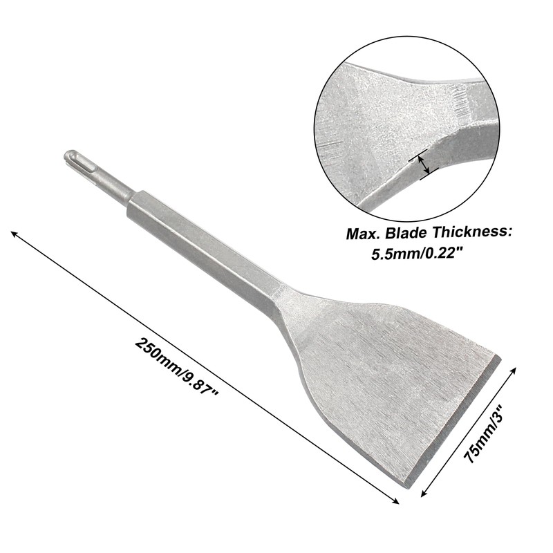 LDEXIN SDS Plus 3 Inch Wide Scaling Chisel Removal Chisel