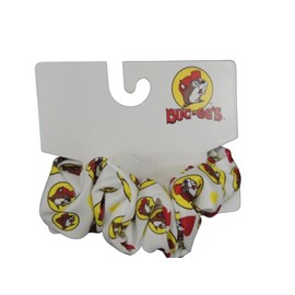 Buc-ee's Elastic Headband Bowties and Hair Scrunchies - Girl- Women - Hair Ties - Beaver - Assortment - Newborn - Toddler - Infant - Beaver (SC Heart)