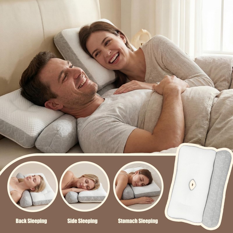 Lounsweer 2 in 1 Ear Piercing Pillow with Small Holes