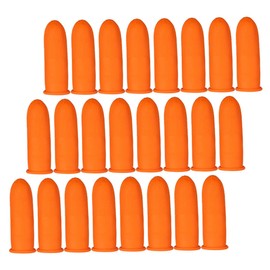 COLLBATH 200Pcs Disposable Finger Protectors Stretchy Static Finger Covers for Electronics Crafts and Jewelry Handling Durable Latex Material Portable Design