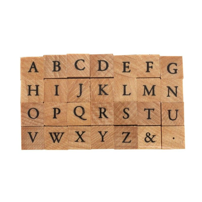 Petite Letter Stamp Set, Small [Uppercase Alphabet] 1228-016
