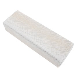FRCOLOR Nail Art Hand Pillow Pu Manicure Cushion Comfortable Hand Rest for Salon Use Easy to Clean Design Chic White Style for Nail Technicians and Home Manicurists