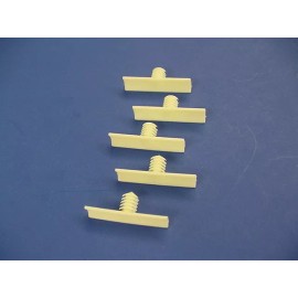 Jurassic Classic Auto Parts 5 Ford White Nylon Wiring Harness Retainers Fasteners Clips Electrical Plastic