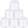 SATINIOR 6 Pack Plastic Pot Jars Round Clear Leak Proof