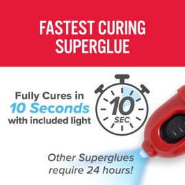 J-B Weld Light-Activated Superglue, Clear, 5g, 2-Pack