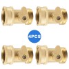 Unbranded (4 PACKS)Brass Garden Hose Shut Off Valve Water Pipe