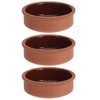 Set of 3 Terracotta 12cm Oven Safe Tapas Serving Dish