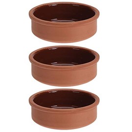 Set of 3 Terracotta 12cm Oven Safe Tapas Serving Dish