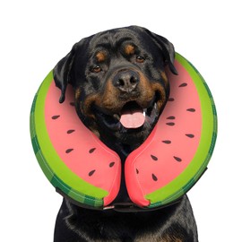 FAIRWIN Dog Cones Recovery Collars After Surgery Inflatable Pet Cone Soft Dog Collars Extra Large Breeds Anti Licking Pulling Golden Retriever Cone Elizabethan Blow Up XL Dog Neck Collar Pillow