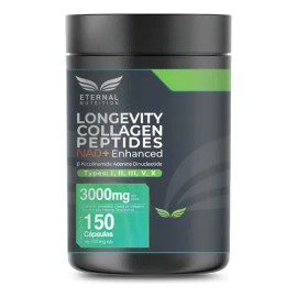 Eternal Nutrition Longevity Collagen Peptides Nad 150 Caps                                                                                            