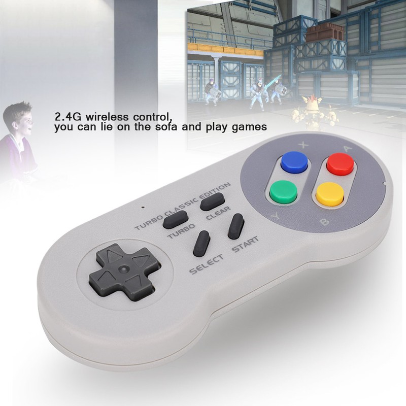 Game Handle for NES/Wii/SNES Classic Mini Controller 2.4G Wireless USB