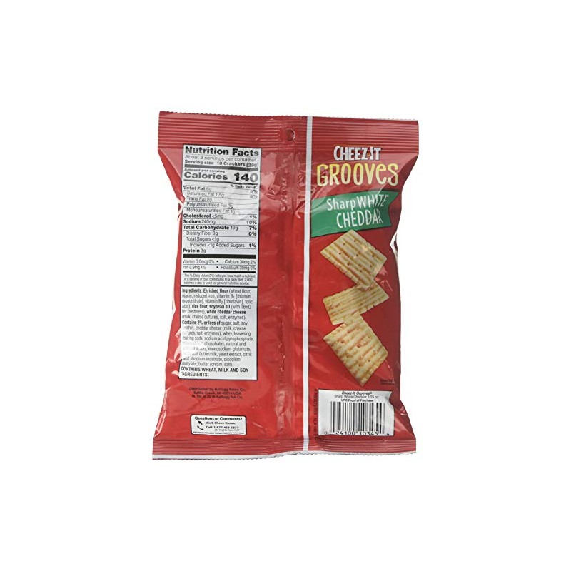 Pringles Cheddar Crackers, Sharp White, (Pack of 6)