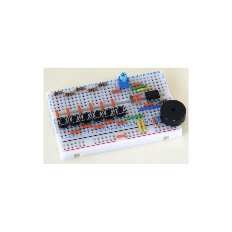 Sunhayato SBS-203 Small Breadboard Parts Set, Electronic Craft Set with