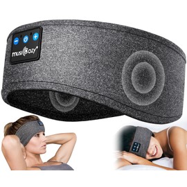 MUSICOZY - Auriculares para dormir con Bluetooth, 14 horas de tiempo de juego, auriculares deportivos resistentes al sudor, diadema con estéreo de alta fidelidad para entrenamiento y correr