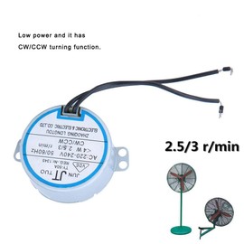 CW/CCW Synchronous Electric Gear Motor, 4W TY-50A 220-240V 2.5/3 r/min Motor