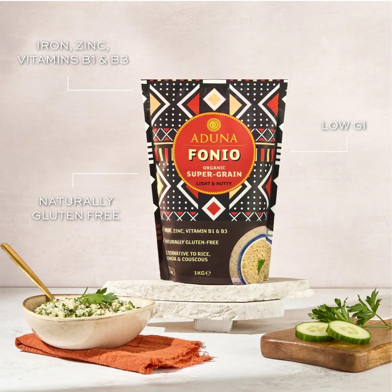 Aduna Organic Fonio Supergrain | Ancient African Whole Grain Rich