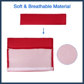 INFINAUTO 4pcs Universal Red Safety Seat Belt Pads Cover for Car Truck SUV Stylish Design
