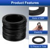 sourcing map 12 Pcs Solid Nitrile Rubber Flat Washer DN80