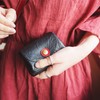 Porco Rosso Mini Wallet, Won't Fold Bills, Compact Wallet, Coin