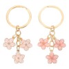 GOEDEKE Cute keychain for women，2pcs Flower keychain, Car pendant, Bag