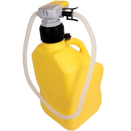 Zeeline XL Battery-Powered Fuel Transfer Pump, 52" Hose, 2.4GPM Flow Rate, Fuel Can Transfer Pump For Portable and Easy-to-use Fuel Transfer Solution - Yellow