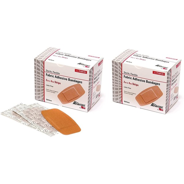ProAdvantage P150125 Flexible Large Adhesive Bandages 2" x 4" (Pack of 100)