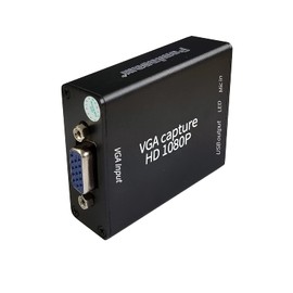 VGA Converter VGA Capture Card, VGA to USB2.0 Converter, Audio and Video Capture Device, Plug and Play, USB Drive Free HD1080P Video Capture Tool for Windows, Linux, Android