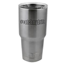 Hashtag Catch My Drift JDM Vinyl Sticker Decal for Yeti Mug Cup Thermos Pint Glass (4" Wide - Decal ONLY, NO Cup)