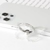 [2 Pack] Transparent Diamond Setting Cell Phone Ring Holder Stand,360