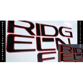 AUTOCARIMAGE Tailgate raised reflective letters compatible with HONDA RIDGELINE 2024 2025