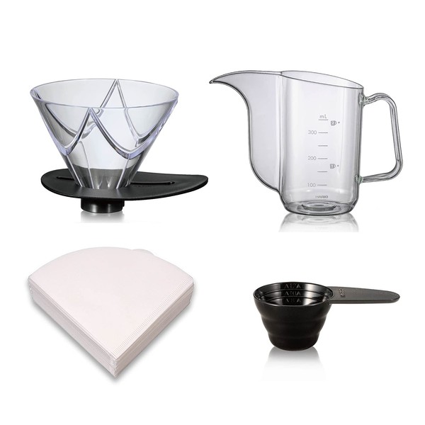 HARIO MUGEN VDMU-02T-SPS Dripper Trial Set, For 1 to 2